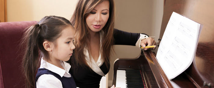 A group of students concentrating on their studies